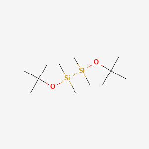 Chemical structure of 1,2-Di-tert-butoxy-1,1,2,2-tetramethyldisilane