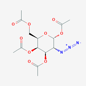 Chemical structure of 1,3,4,6-Tetra-O-acetyl-2-azido-2-deoxy-α-D-galactopyranose