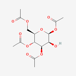 Chemical structure of 1,3,4,6-Tetra-O-acetyl-β-D-mannopyranose