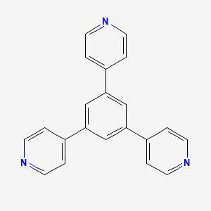 Chemical structure of 1,3,5-Tri(pyridin-4-yl)benzene