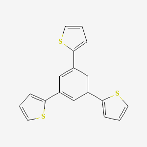 Chemical structure of 1,3,5-Tri(thiophen-2-yl)benzene