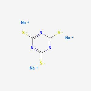 Chemical structure of Sodium trithiocyanurate