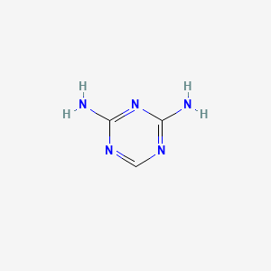 Chemical structure of 1,3,5-Triazine-2,4-diamine