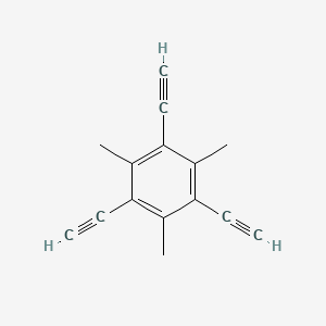 Chemical structure of 1,3,5-Triethynyl-2,4,6-trimethylbenzene