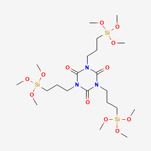 Chemical structure of Tris(3-(trimethoxysilyl)propyl) isocyanurate