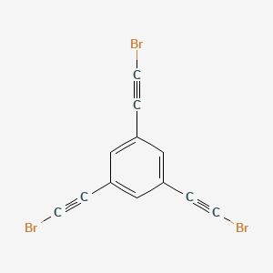 Chemical structure of 1,3,5-Tris(bromoethynyl)benzene