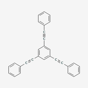 Chemical structure of 1,3,5-Tris(phenylethynyl)benzene