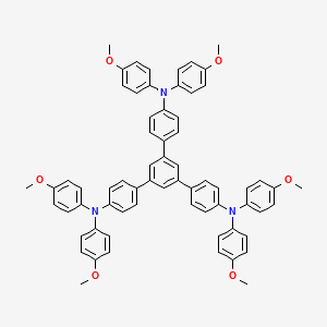 Chemical structure of 1,3,5-Tris[4-[bis(4-methoxyphenyl)amino]phenyl]benzene