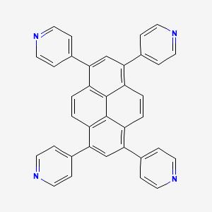 Chemical structure of 1,3,6,8-Tetra(pyridin-4-yl)pyrene