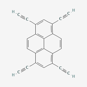 Chemical structure of 1,3,6,8-Tetraethynylpyrene