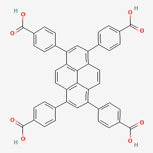 Chemical structure of 1,3,6,8-Tetrakis[p-benzoic acid]pyrene