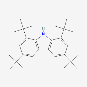 Chemical structure of 1,3,6,8-Tetra-tert-butylcarbazole