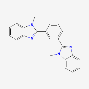 Chemical structure of 1,3-Bis(1-methyl-1H-benzo[d]imidazol-2-yl)benzene