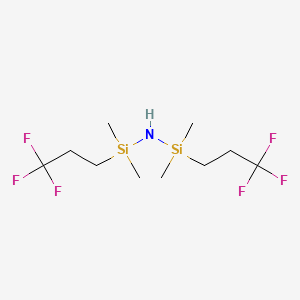 Chemical structure of 1,3-Bis(3,3,3-trifluoropropyl)-1,1,3,3-tetramethyldisilazane