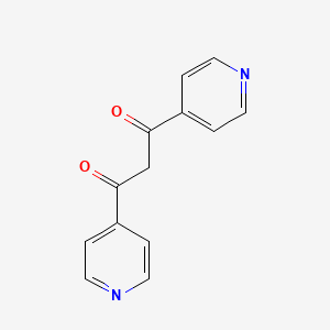 Chemical structure of 1,3-Propanedione, 1,3-di-4-pyridinyl-