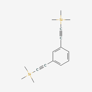 Chemical structure of 1,3-Bis[(trimethylsilyl)ethynyl]benzene