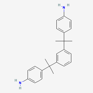 Chemical structure of 1,3-Bis[2-(4-aminophenyl)-2-propyl]benzene