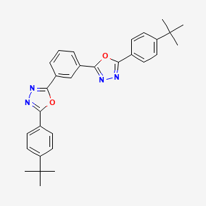 Chemical structure of 1,3-Bis(2-(4-tert-butylphenyl)-1,3,4-oxadiazo-5-yl)benzene