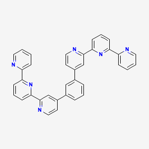 Chemical structure of 1,3-Di([2,2':6',2"-terpyridin]-4'-yl)benzene