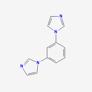 Chemical structure of 1,3-Di(1H-imidazol-1-yl)benzene
