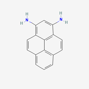 Chemical structure of 1,3-Diaminopyrene