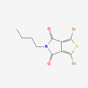 Chemical structure of 1,3-Dibromo-5-butyl-4H-thieno[3,4-c]pyrrole-4,6(5H)-dione