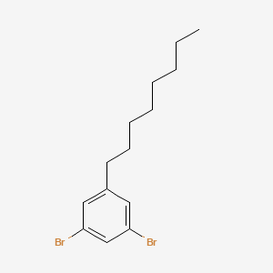 Chemical structure of 1,3-Dibromo-5-octylbenzene