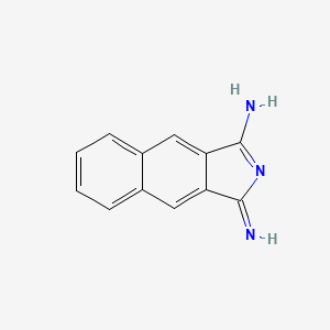 Chemical structure of 1,3-Diiminobenz[f]isoindoline