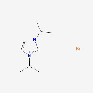 Chemical structure of 1,3-Diisopropyl-1H-imidazol-3-ium bromide