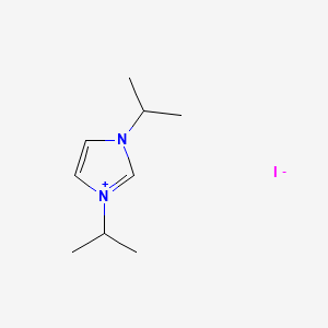 Chemical structure of 1,3-Diisopropylimidazolium iodide