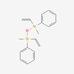 Chemical structure of 1,3-Dimethyl-1,3-diphenyl-1,3-divinyldisiloxane