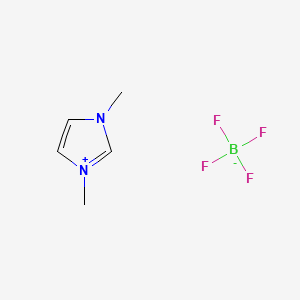 Chemical structure of 1,3-Dimethyl-2,3-dihydro-1H-imidazol-1-ium tetrafluoroborate