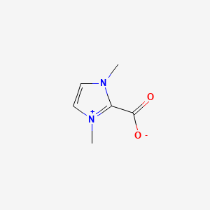 Chemical structure of 1,3-Dimethylimidazolium-2-carboxylate