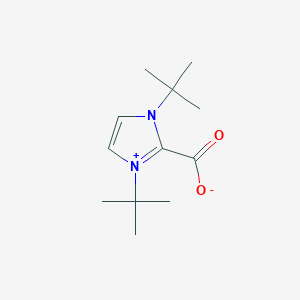 Chemical structure of 1,3-Di-tert-butyl-1H-imidazol-3-ium-2-carboxylate