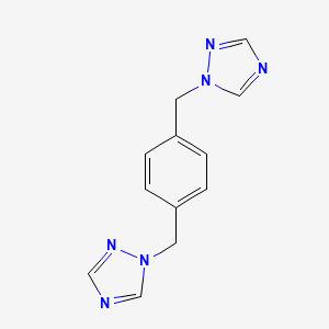Chemical structure of 1,4-Bis((1H-1,2,4-triazol-1-yl)methyl)benzene