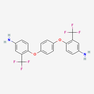 Chemical structure of 1,4-Bis(4-amino-2-trifluoromethylphenoxy)benzene