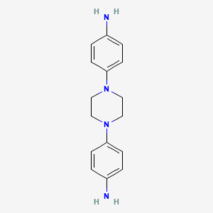 Chemical structure of 4,4'-(Piperazine-1,4-diyl)dianiline