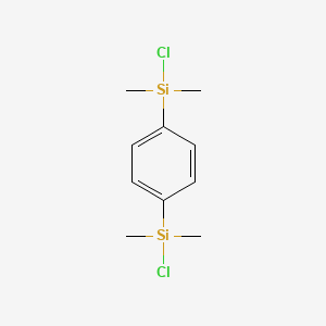 Chemical structure of 1,4-Bis(chlorodimethylsilyl)benzene