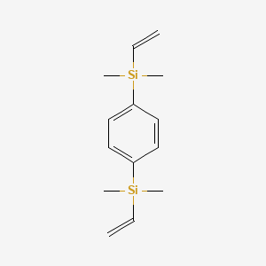 Chemical structure of 1,4-Bis(dimethylvinylsilyl)benzene