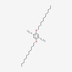Chemical structure of 1,4-Bis(dodecyloxy)-2,5-diethynylbenzene