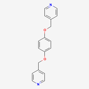 Chemical structure of 1,4-Bis(pyridin-4-ylmethoxy)benzene