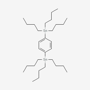 Chemical structure of 1,4-Bis(tributylstannyl)benzene