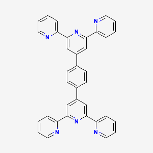 Chemical structure of 1,4-Di([2,2':6',2''-terpyridin]-4'-yl)benzene
