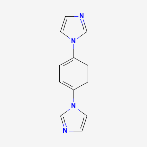 Chemical structure of 1,4-Di(1H-imidazol-1-yl)benzene