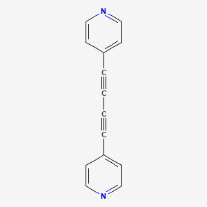 Chemical structure of 1,4-Di(pyridin-4-yl)buta-1,3-diyne