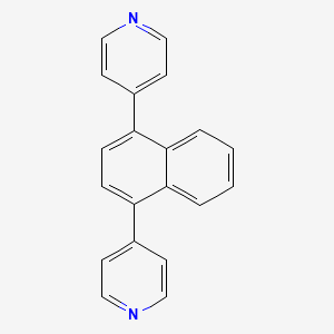 Chemical structure of 1,4-Di(pyridin-4-yl)naphthalene
