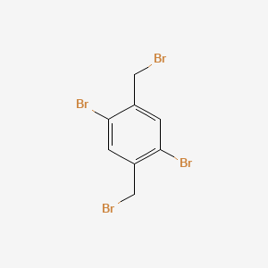 Chemical structure of 1,4-Dibromo-2,5-bis(bromomethyl)benzene