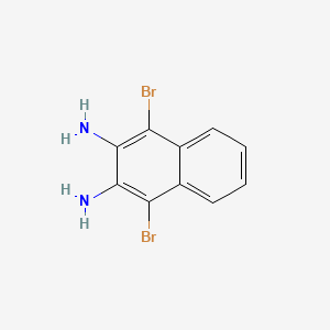 Chemical structure of 1,4-Dibromonaphthalene-2,3-diamine