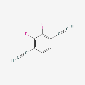 Chemical structure of 1,4-Diethynyl-2,3-difluorobenzene