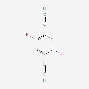 Chemical structure of 1,4-Diethynyl-2,5-difluorobenzene